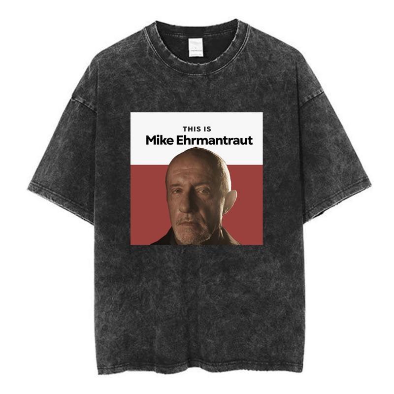 Heisenberg Breaking Bad Vintage Washed T Shirt Better Call Saul Graphic Print T-shirts Women's Pure Cotton Short Sleeves Tee Shirt