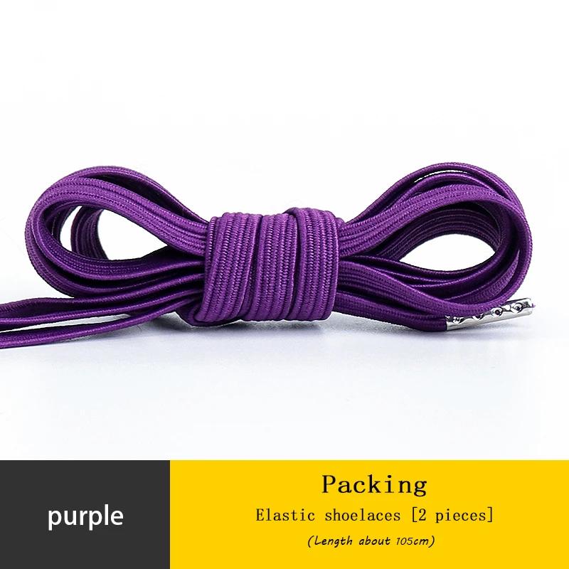 Elastic Sneakers Flat Shoelaces for Shoes AF1 Metal Head Shoe Laces Women Man Shoelace Shoes Accessories Cordones Apatillas