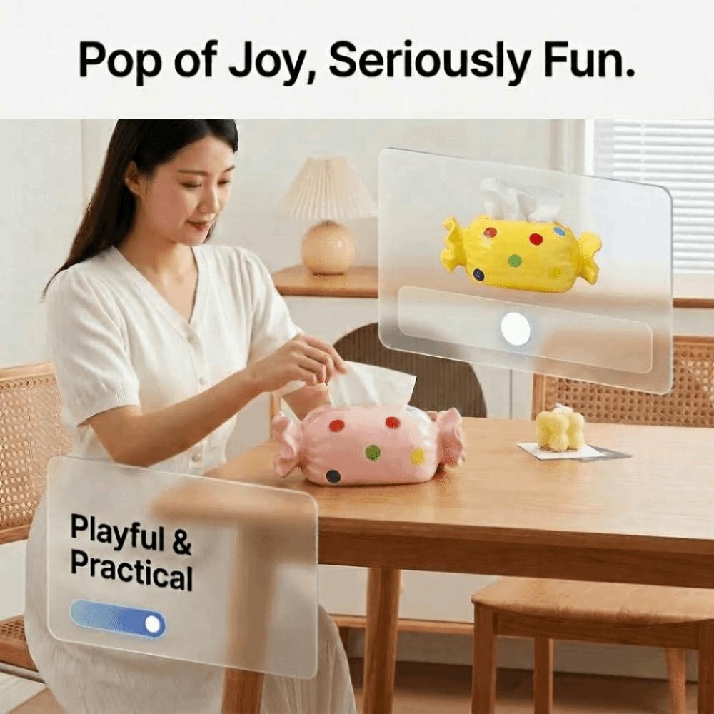 Modern Candy Tissue Box Polka Dot Tissue Storage Storage Box Napkin Box Dining Table