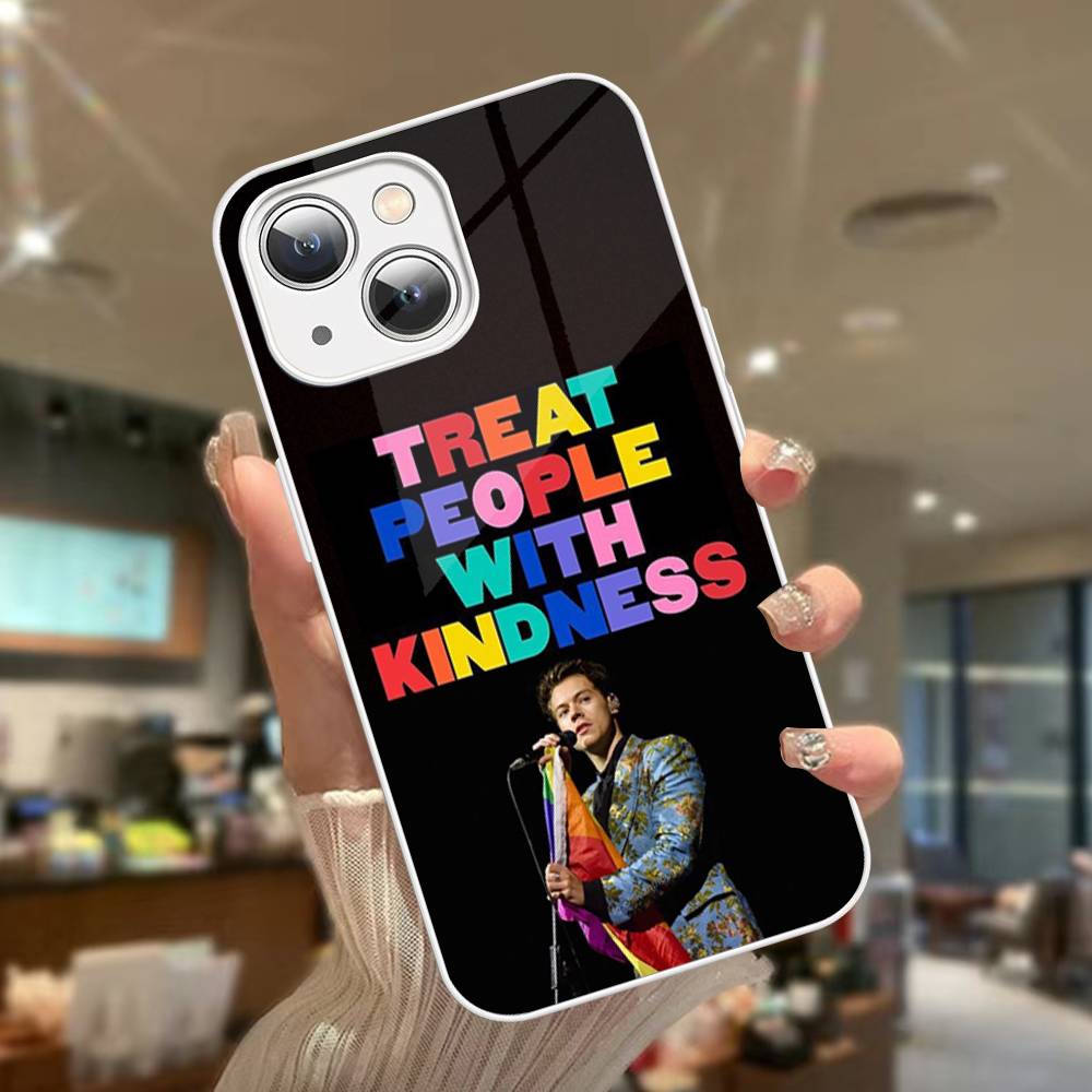 Hot H-Harrys Music Styles Tempered Glass For Iphone 14 13 12 11 Pro Mini XS MAX 14Plus X XS XR Cover