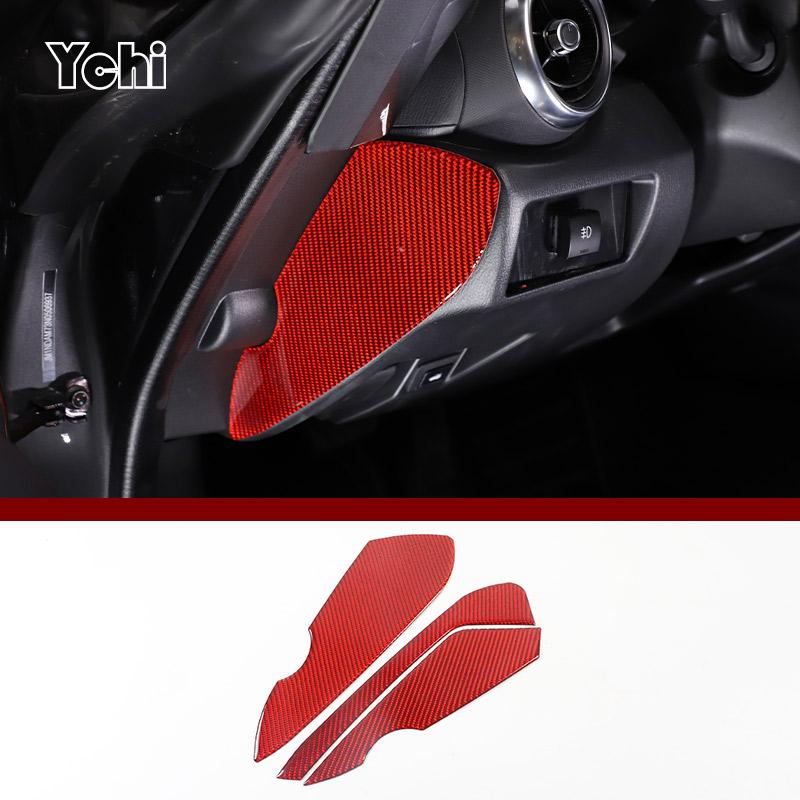 Red Soft Carbon Fiber For Mazda MX-5 NC 202016-2026 Car Center Control Interior Sticker Car Modification Accessories