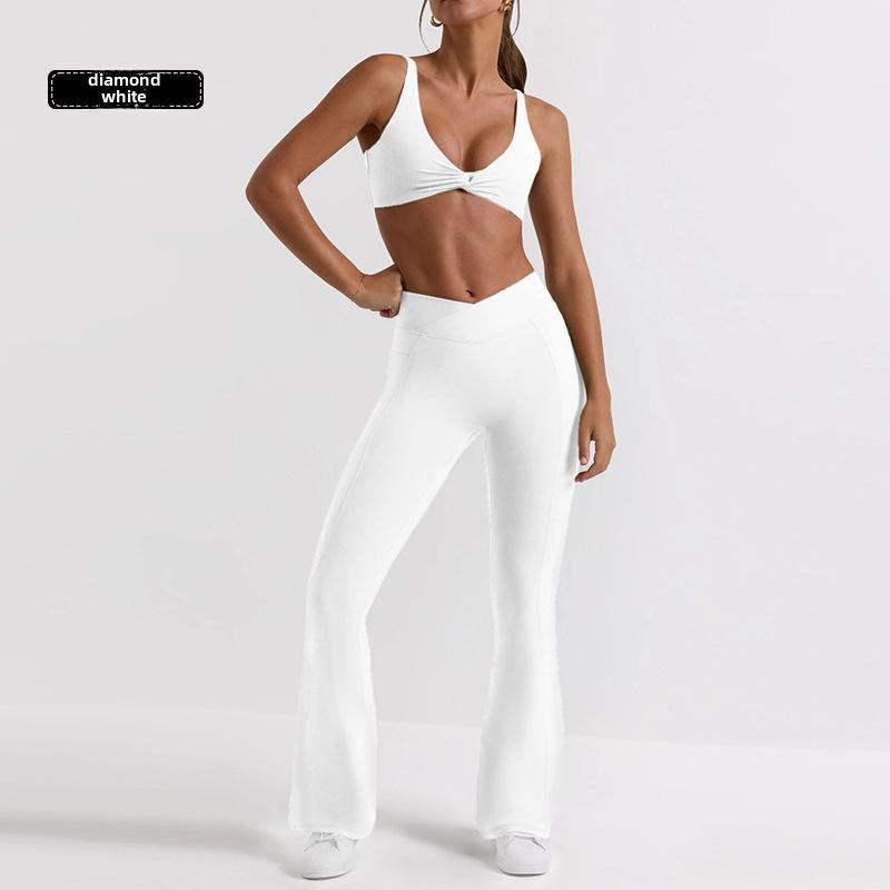Cross-Border Sexy Underwear Set: Sports Camisole Bra & High-Waist Yoga Pants