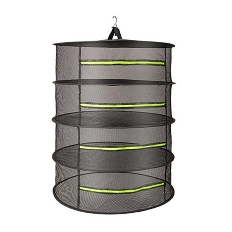 

ABWR-Folding Dry Rack Vegetable Dryer Drying Net Fish Hanging Basket With Mesh 4 Layer S
