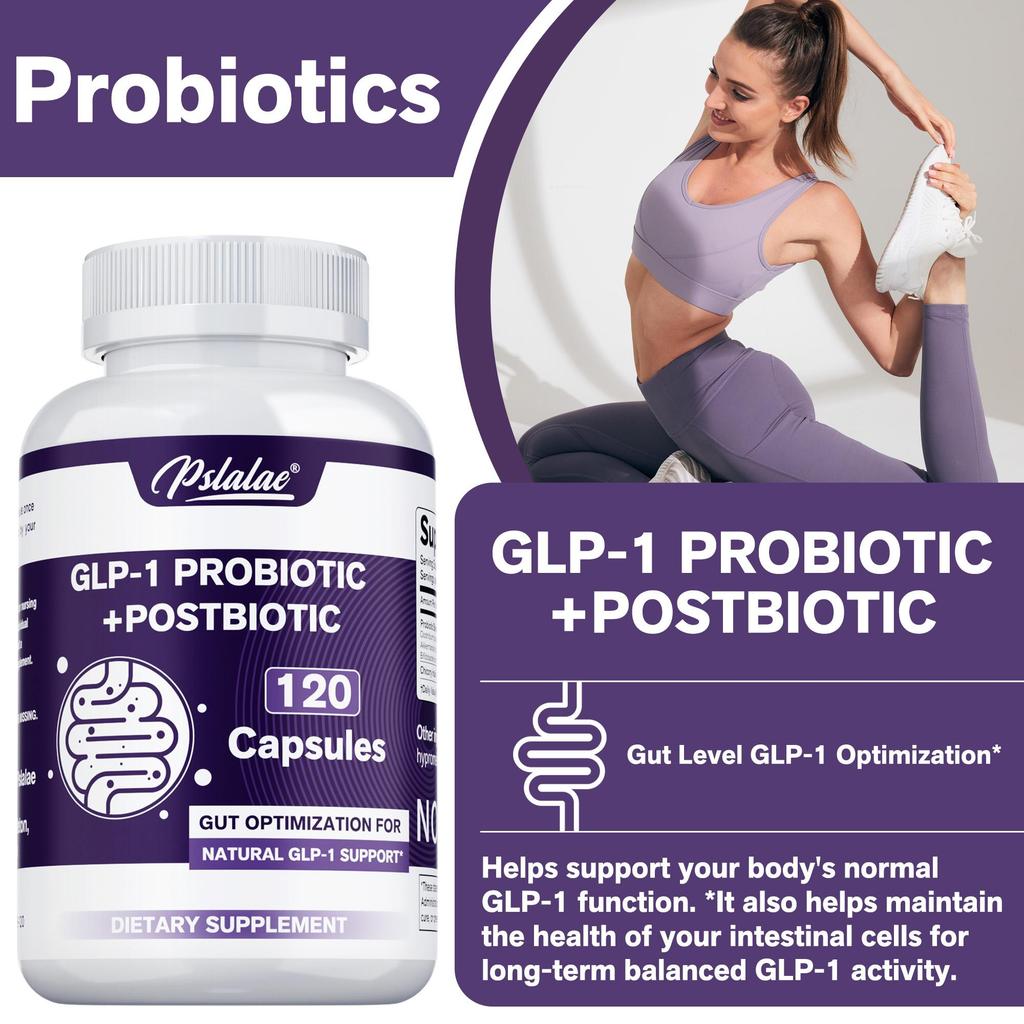 Probiotic & Postbiotic Blend for Natural GLP-1 Support —Supports long-term metabolic health at the gut level