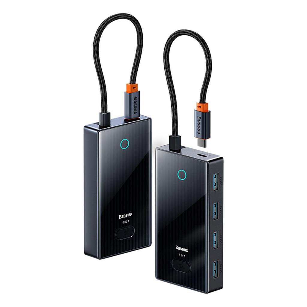 Hub Rozdzielacz Usb-C Do 4X Usb-A - Szary