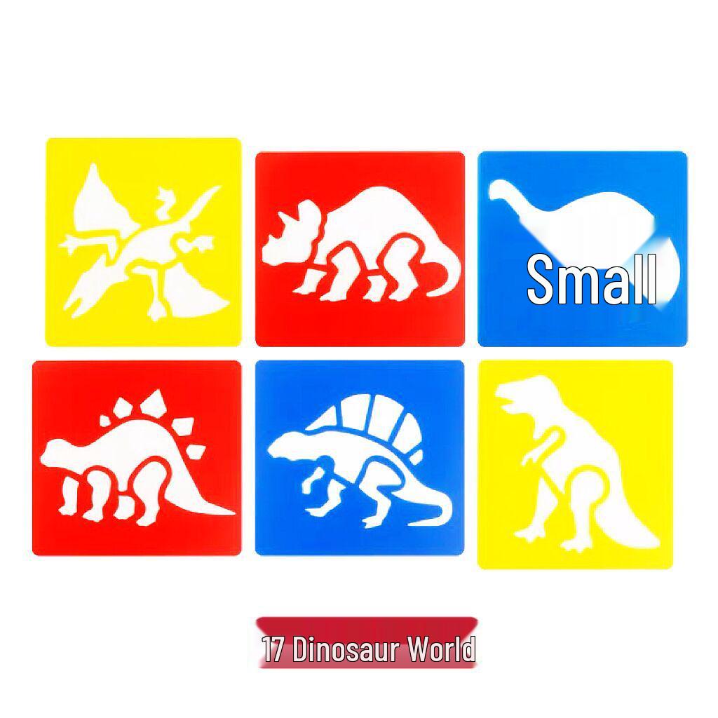 PP Kids' Painting & Drawing Stencil Set - Hollow Plastic Outline Templates for Beginners
