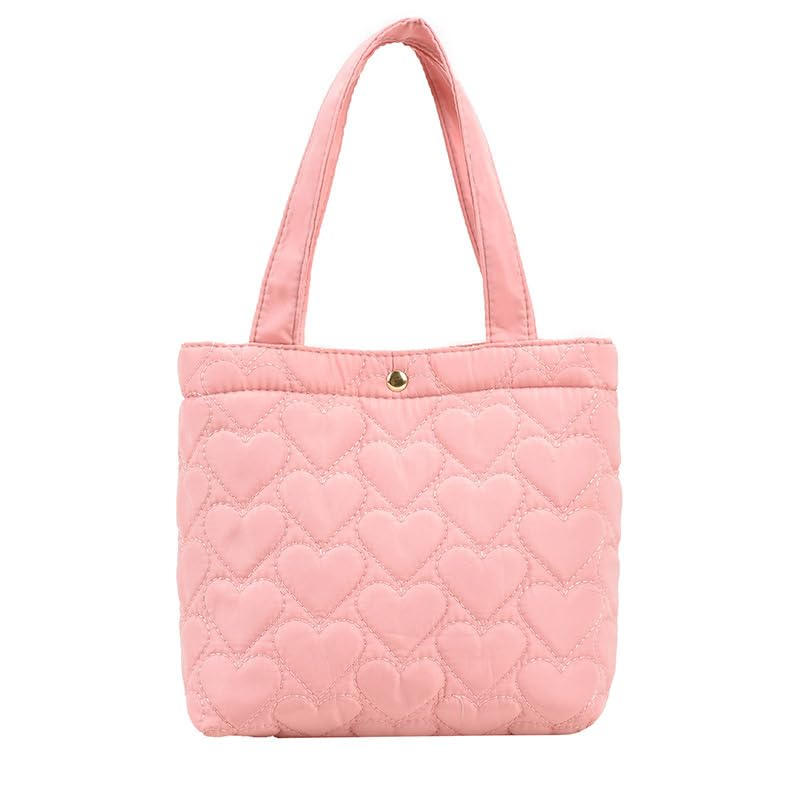 

Стеганая стеганая мини-сумка Cute Heart Tote Stylish Sub Mini Tote Trendy Shoulder Bag [Harujio] Женская сумка, Сумка в форме сердца, Сумка, Сумка, Сумка, Черная,