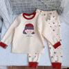 Baby Girl Winter Pajama Set - Warm Printed Long Johns for Toddlers & Kids