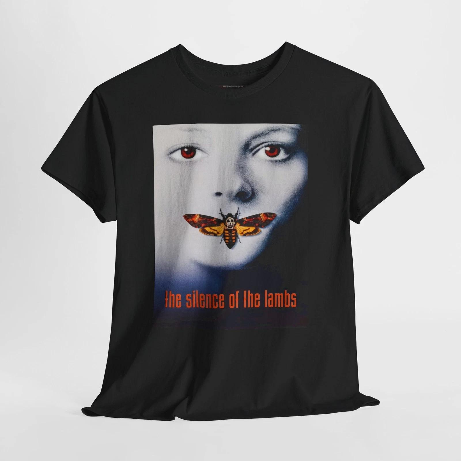 The Silence of the Lambs 1991 Retro Movie Poster Horror Unisex Graphic T-Shirt S