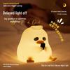 Creative Duck Silicone Rechargeable Night Light - Bedside Atmosphere Lamp and Decorative Gift