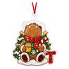Christmas Cute Pet 2D Acrylic Hanging Ornament for Holiday Tree Decor
