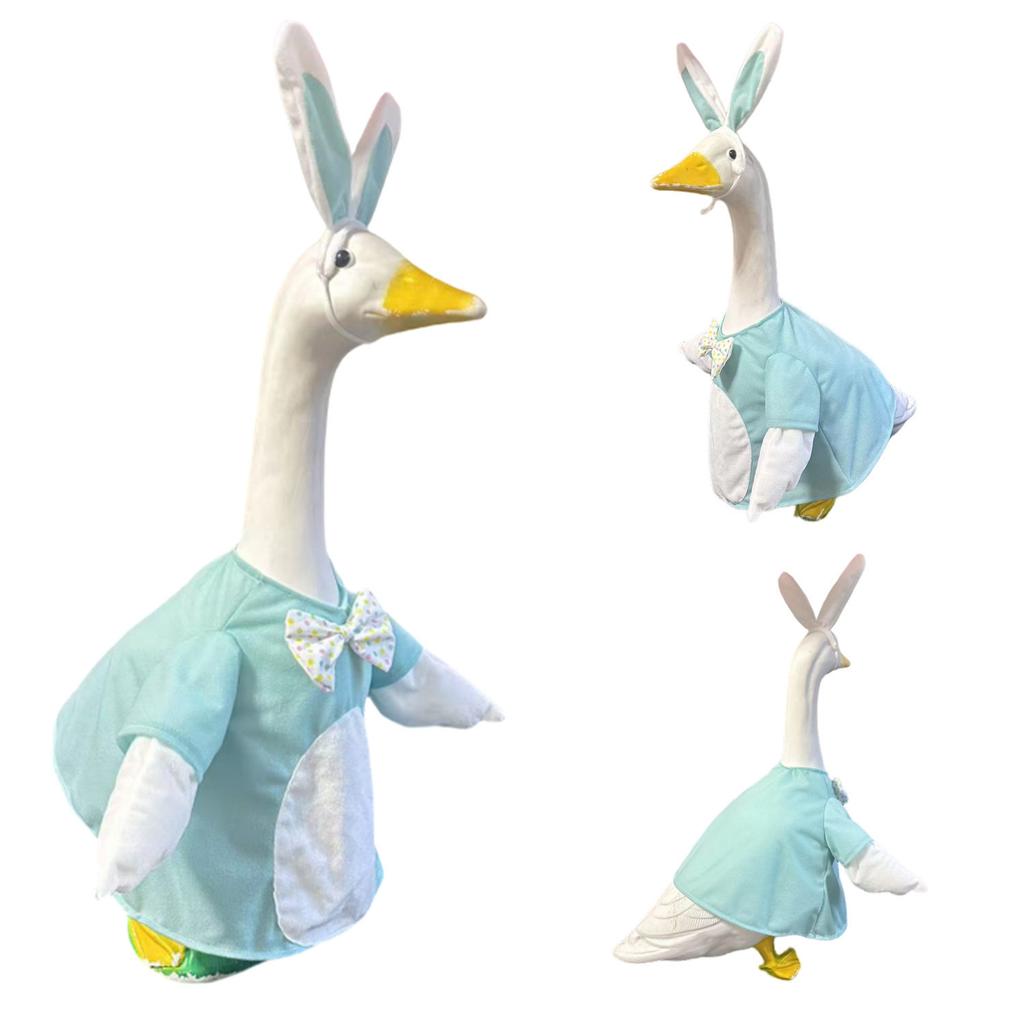 Cute Easter Ear Porch Goose Costume Outdoor Garden Goose Decoration Outfit