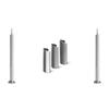275-Piece Set of Pointed Steel Wall and Picture Hanging Nails In Five Sizes