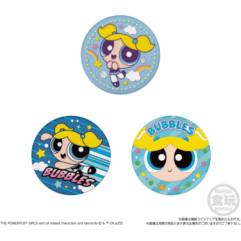 Bandai (BANDAI) Powerpuff Girls Embroidered Can Badge Biscuit Biscuit Food Toy [Box Sale/Set of 12]