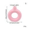 Donut Plastic Vase White Black Pink Cute Round Vase Flowerpot Ornaments for Living Room Dining Table Office Home Decor