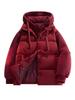 Men's Faux Two-Piece Hooded Puffer Jacket - Thick, Warm, Loose Fit