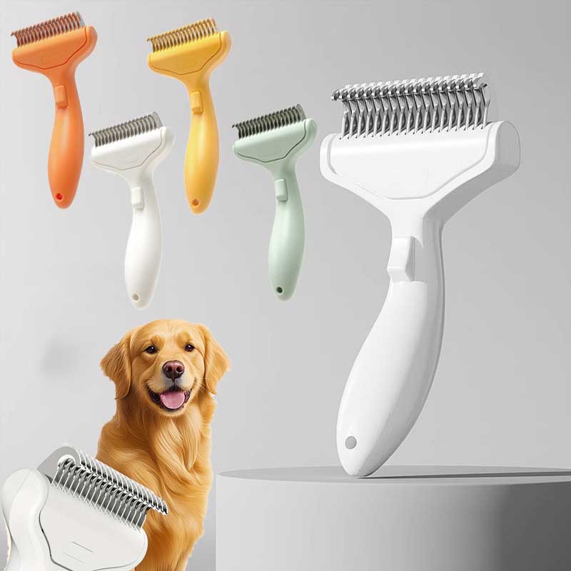 Stainless Steel Dog Hair Removal Brush Comb Pet Hair Remover Brush For Dogs Grooming Tools Pets Dematting Comb Dogs Accessories