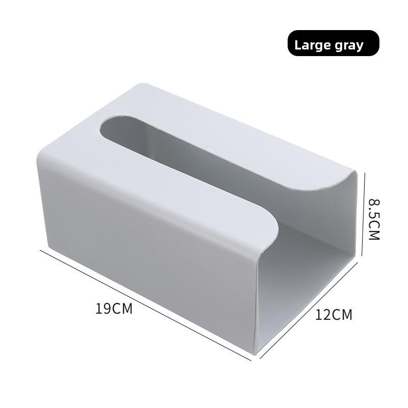 Seamless Adhesive Tissue Box, Wall-mounted Tissue Holder, Creative Plastic Multi-functional Toilet Tissue Box