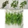 Simulated Green Plant Soft Rubber Vine Wall Hanging For Interior Design