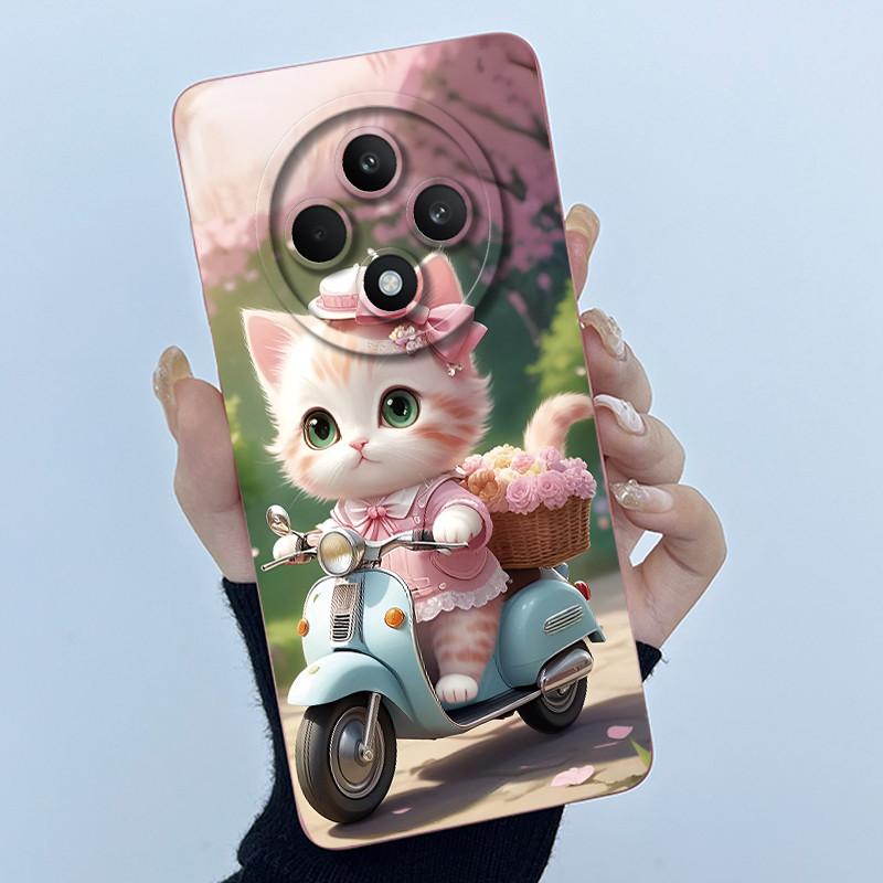 For OPPO Reno 12F Case Lovely Cartoon Painted Phone Case For OPPO F27 Pro Reno 12 FS 12F Reno12F 5G Soft Cover OPPOF27 TPU Funda