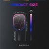 T700 Carbon MPP Thermoformed Pickleball Paddle High Control Professional Hellfire Series Racket