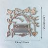Vögel auf den Ästen Parkbank Metall Schneidformen Schablone für DIY Scrapbooking Fotoalbum Prägepapier Karten Basteln Stanzteile