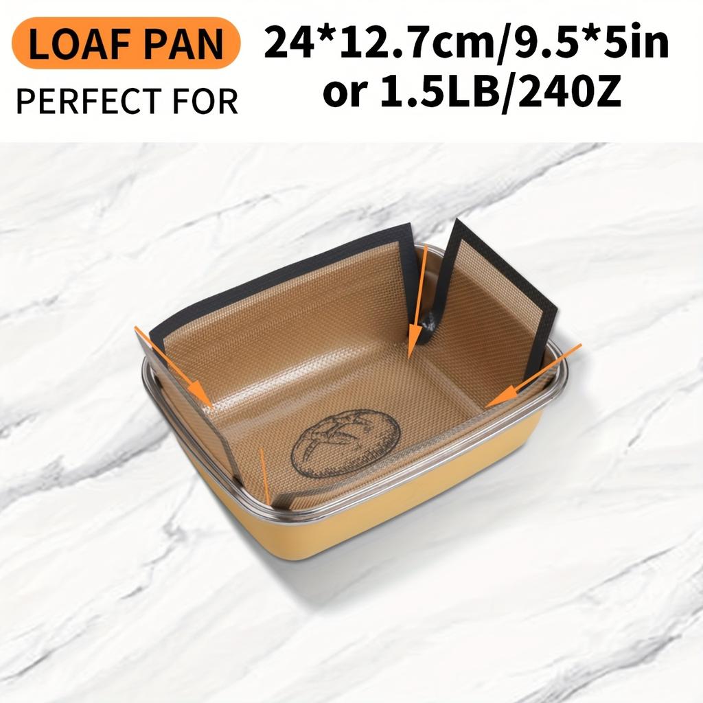 Silicone Bread Loaf Pan for Bread Pans -Food Grade Safe Baking Liners, Nonstick & Reusable, Easy to Clean, High Temp Resistant