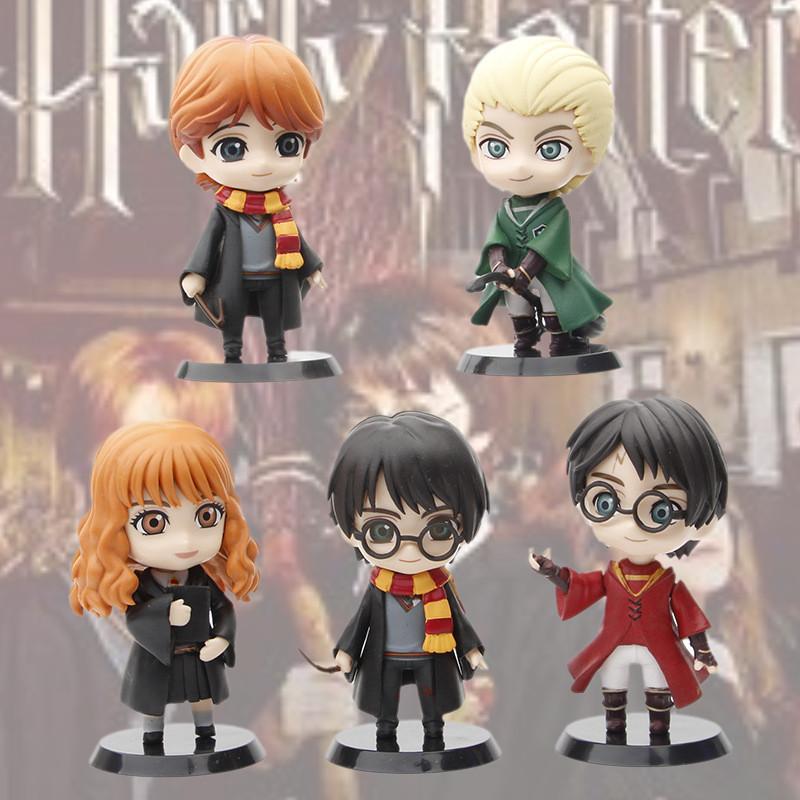 Exquisite 5pcs Harry Potter Characters Doll Set Featuring Hermione Potter And Ron For Collectors