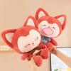 Kawaii Cartoon Red Fat Fox Plush Toy Soft Cute Stuffed Animal Doll Anime Little Foxes Plushie Toys For Girls Kids Birthday Gifts