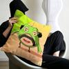 Pixel funny cartoon game art O-Oyajitchi Maple Design Cushion Cover Happy Autumn Harvest decor Holiday Decorati Pillow Cover