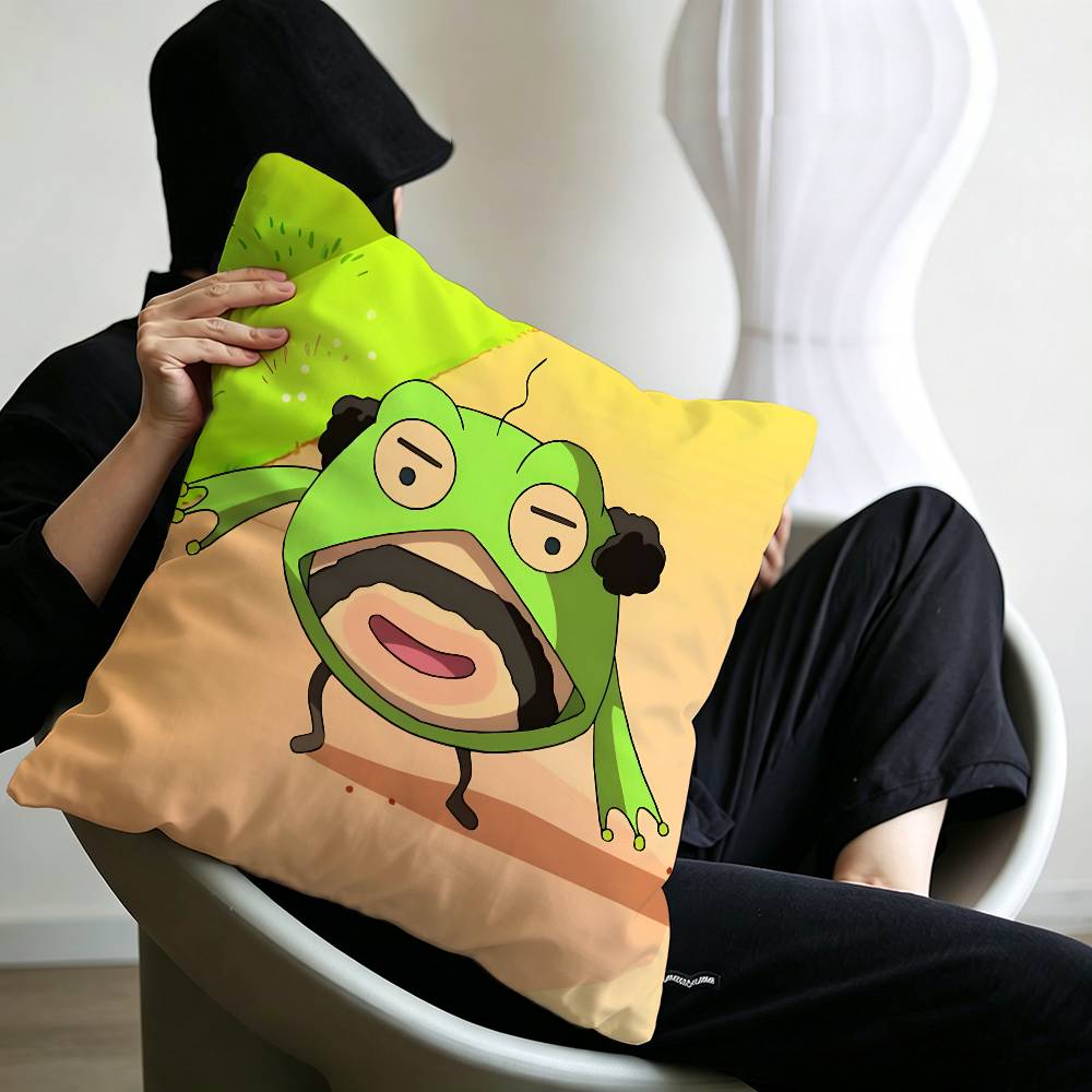 Pixel funny cartoon game art O-Oyajitchi Maple Design Cushion Cover Happy Autumn Harvest decor Holiday Decorati Pillow Cover