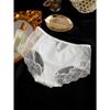 Mit Diamanten verzierte Mid-Waist-Spitzen-Slips Sexy und atmungsaktive Damen-Triangel-Slips