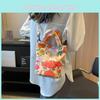 Cartoon Graffiti Bucket Bag 2024 New Style Street Fashion Canvas Shoulder Bag