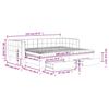 2 In 1 Pull Out Daybed with Drawers Light Gray 90x200 Cm Velvet