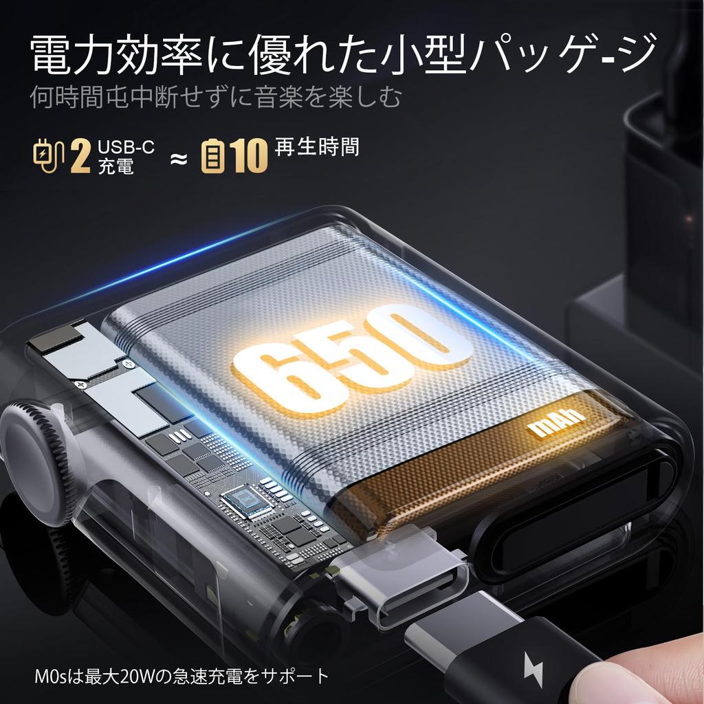 SHANLING M0S Portable Music Player, High-Resolution MP3 Player, HiFi Player, CS43131 DAC, Expandable up to 2TB microSD Card, Bidirectional Bluetooth 5
