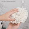 KOMEKI Chenille Hanging Hand Towel - Thick, Water-Absorbent, Quick-Drying, Simple Kitchen/Bath Rug