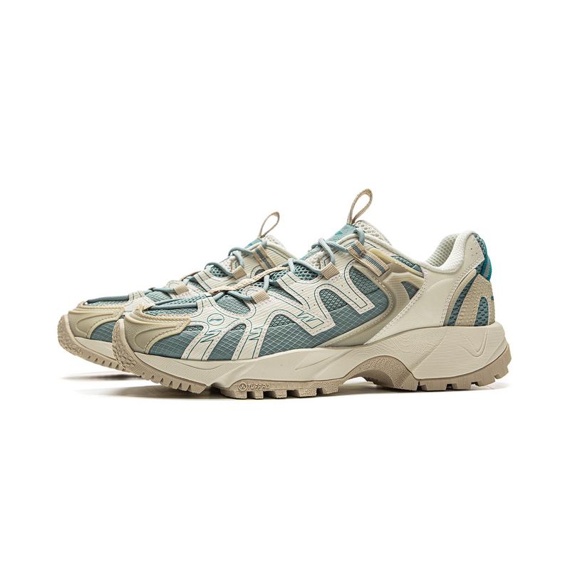 new LiNing CF Tracing, Xingye Cushioning, Wear Resistant Low top Hiking Shoes Unisex Green White