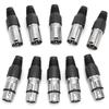 JSDNGURK XLR Connector Set 40 3-Pin Microphone Adapters 20 Male 20 Female DIY Audio Cables for Recording and Mixing
