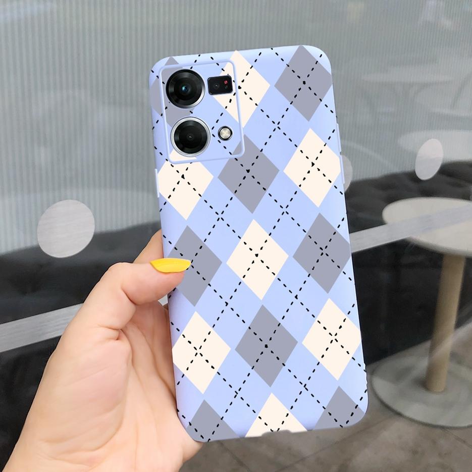 Für Oppo Reno7 4G Hülle CPH2363 Oppo F21 Pro 2022 Schöne Kunst Bemalte Abdeckung Weiche TPU Handyhülle Für Oppo Reno 7 F21 Pro Rückseite