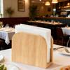 Upright Design Napkin Storage Racks Solid Wood Wood Paper Box Desktop Tissue Organizer  Cafe Bar
