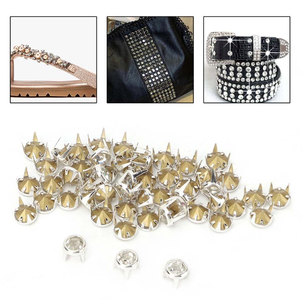 100pcs 7mm Size Rhinestone Claw Beads Metal Claw Setting Rhinestone Stud Refills For DIY Repair