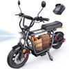 Elektrická koloběžka iScooter DX5 S sedadlem/Košíkem/Taškou-1500W-72 km-4 rychlosti-55KM/H-48 V 15,6 Ah-Funkce proti krádeži-Do terénu