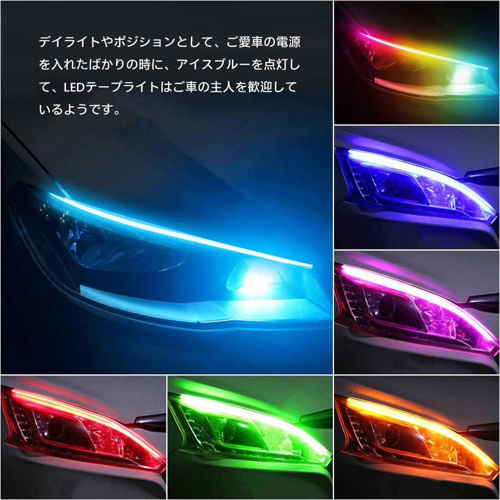 GZRUICA Sequential Turn Signal Flowing Turn Signal Flowing LED Tape