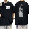 Singer P-Posts M-Malones Print Graphic TShirt Men Hip Hop Fashion Short Sleeve Tshirt Retro Oversize Women Cotton Tee Streetwear