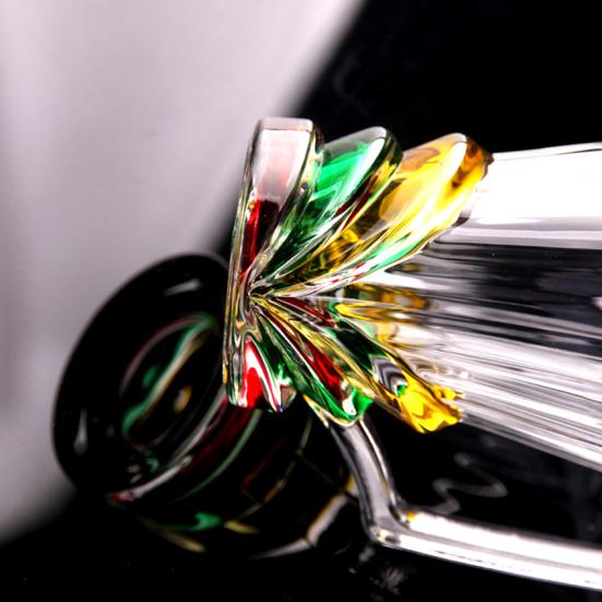 Painted Glass Coffee Cup 250ml Art Latte Mug 3D Stained Glass Tea Cup Heat-Resistant Glass Mug Gift for Coffee Lovers