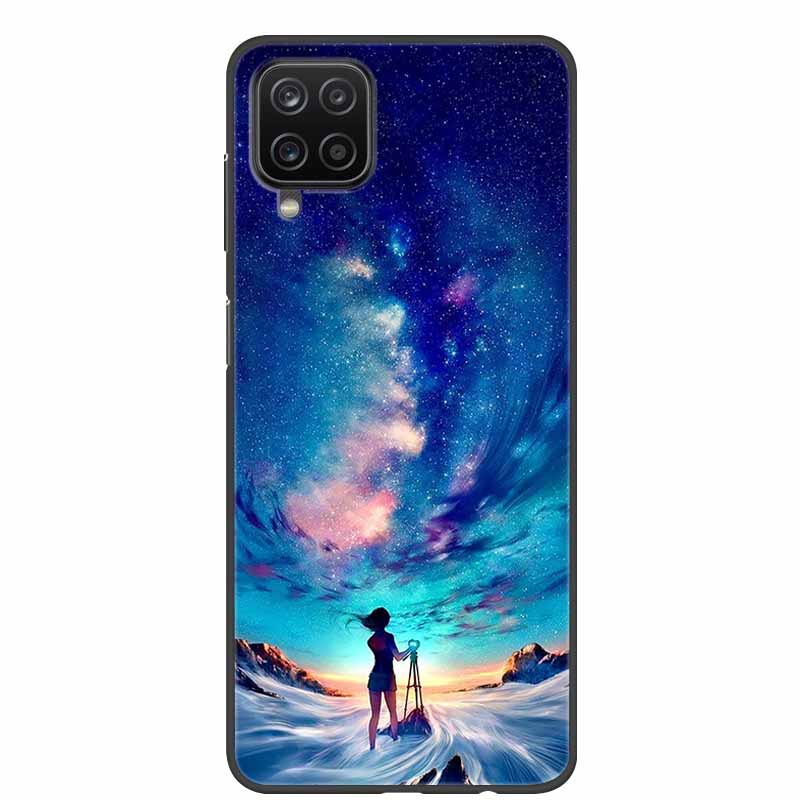 For Samsung A12 Case Marble Soft Silicone Back Case for Samsung Galaxy A12 GalaxyA12 Nacho A 12 SM-A125 Phone Cover Coque Fundas