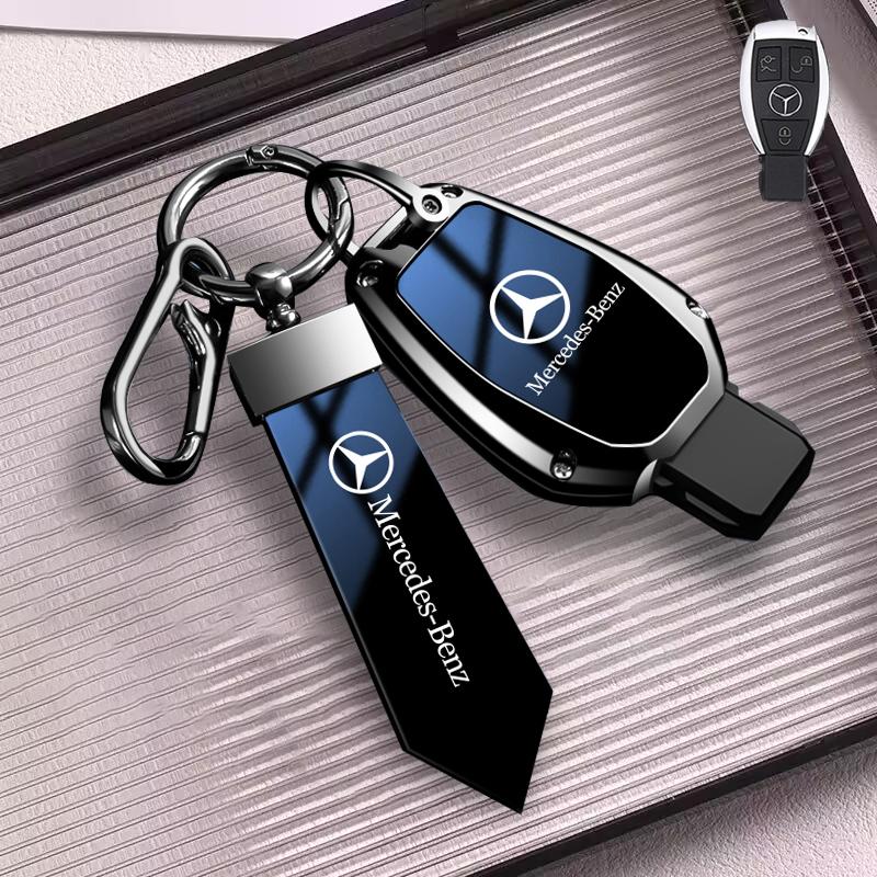 D2-Zinc Alloy Style for Mercedes Benz A B C S Class AMG GLA CLA GLC W176 W221 W204 W205 Car Remote Key Case Cover Protection Shell