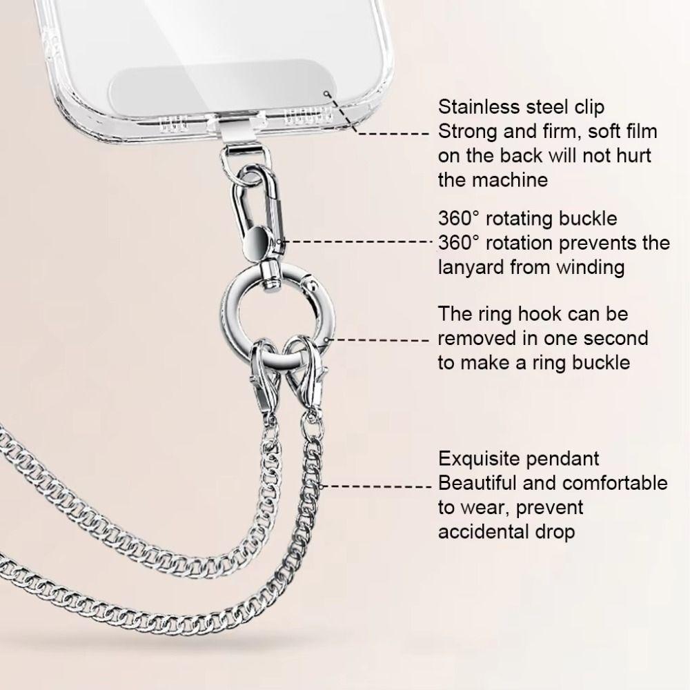 Luxury Universal Phone Lanyard Creative Phone Anti-lost Rope Phone Case Strap  Phone Accessories