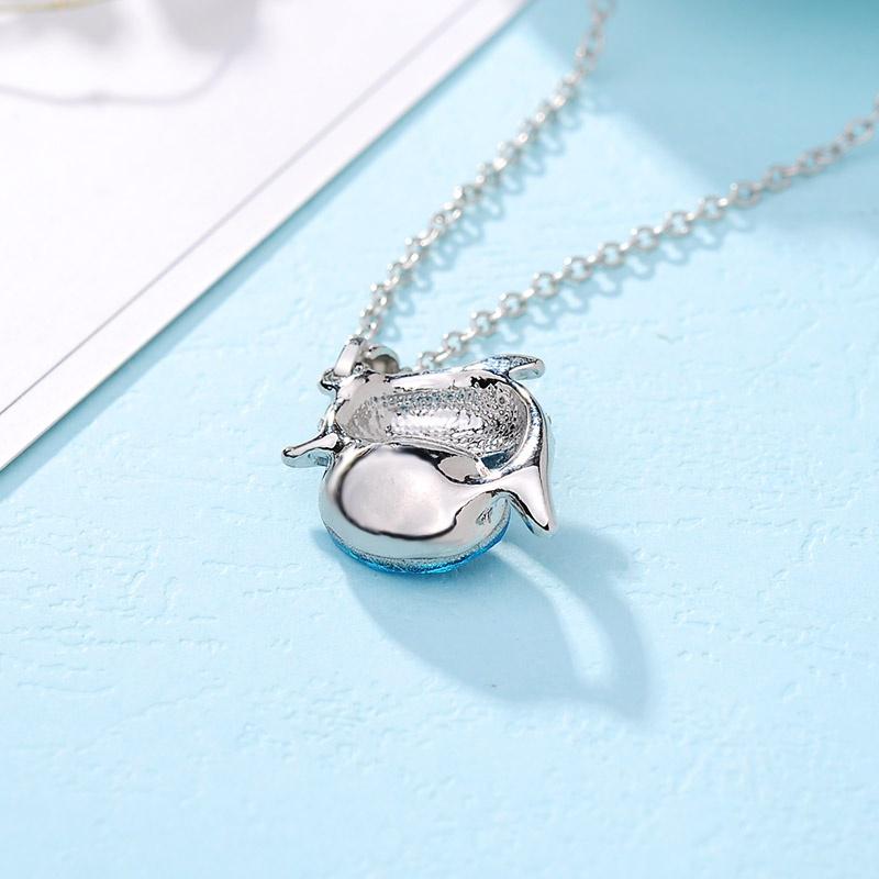 Bling Big Dolphin Strass Colier Bărbați Femei Iced Out Lanțuri Rapper Bijuterii Cadouri