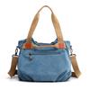 Borsa a tracolla in tela vintage da donna, ad alta capacità e dallo stile semplice, per l'uso quotidiano